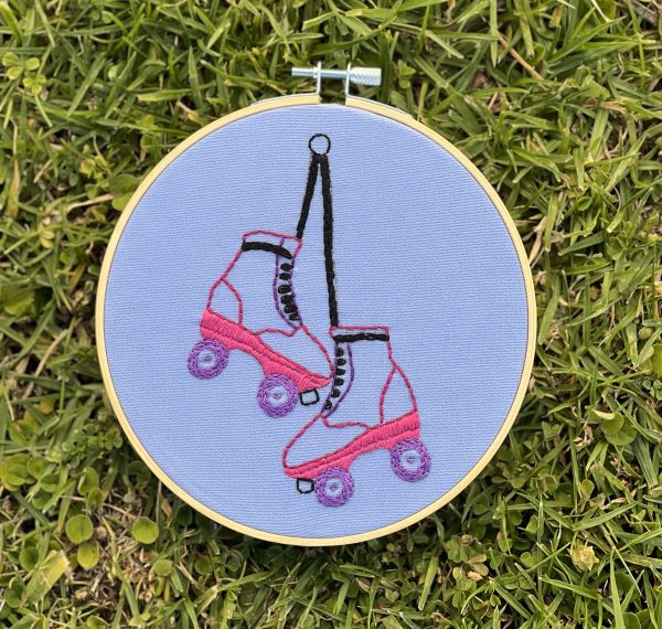 Roller Skate Embroidery Kit