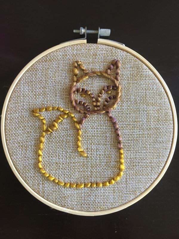 Fox Embroidery Kit